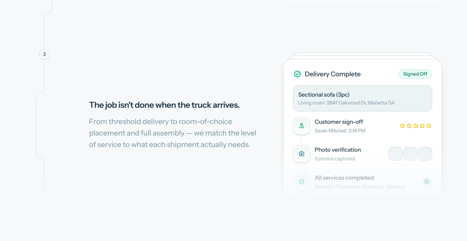 Illustrated section from the rebuilt site. Outcome-based design result