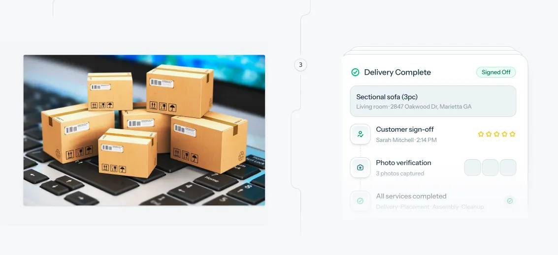 before/after generic stock example vs. outcome-based illustration from the rebuilt site